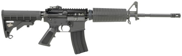 Bushmaster 0010011BLK M4 Patrolman's  5.56x45mm NATO 16" 30+1 Black Rec/Barrel Black 6 Position Collapsible Stock Black Polymer Grip A2 Front Sight Right Hand