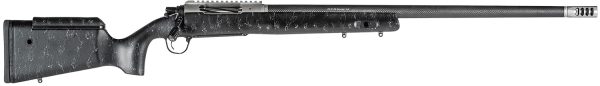 Christensen Arms CA10266875361 ELR  28 Nosler 3+1 26" Target Profile Carbon Fiber Barrel, Black Nitride Finish, Black with Gray Webbing Stock