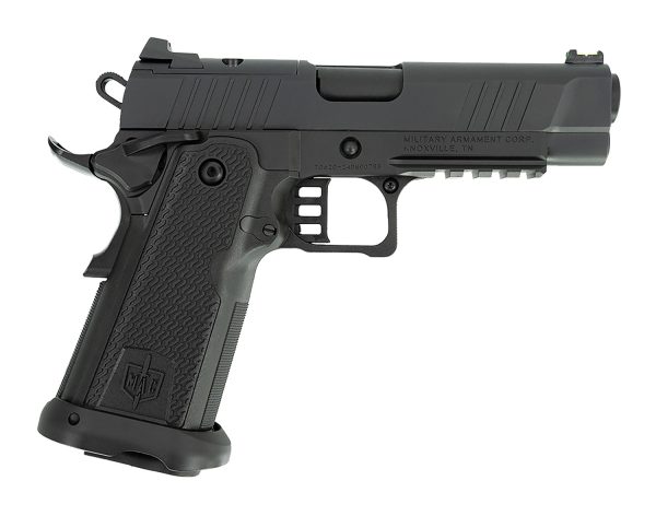 MAC 12500014 9 DS-D 9mm Luger 17+1 4.25" Black QPQ Threaded Bull Barrel, QPQ Tenifer Cerakote Optic Cut/Serrated Steel Slide, QPQ Tenifer Cerakote Steel Frame w/Accessory Rail & Beavertail