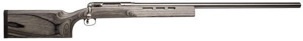 Savage Arms 18155 12 F Class 6.5x284 Norma Caliber with 1rd Capacity, 30" 1:8" Twist Barrel, Matte Stainless Metal Finish & Gray Laminate Stock Right Hand (Full Size)