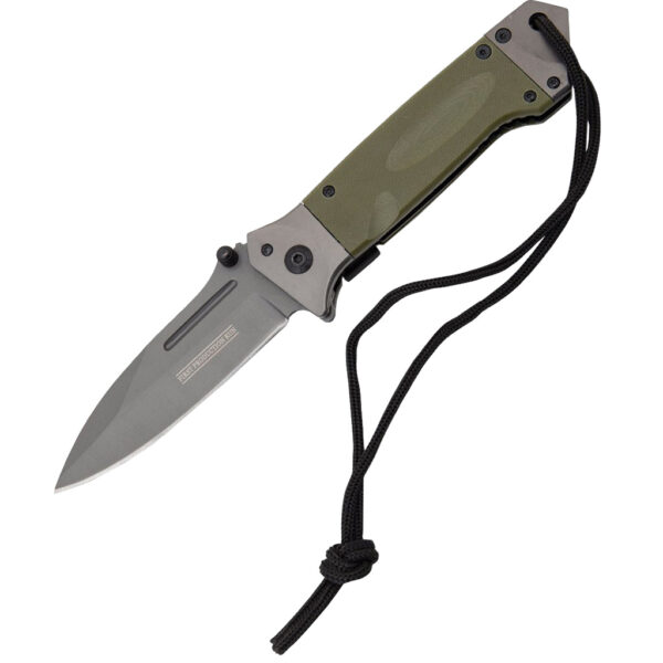 SZCO Drop Point Task Force Knife 5 in. Moss Green - Image 3