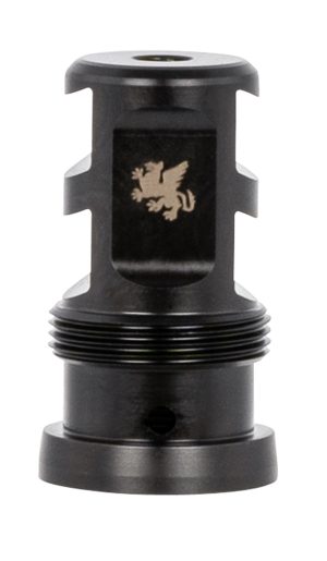 Griffin Armament TMPB22C1228 Paladin 2 Port Taper Mount 22 Cal 1/2"-28 tpi 1.88" 17-4 Stainless Steel Black Melonite QPQ