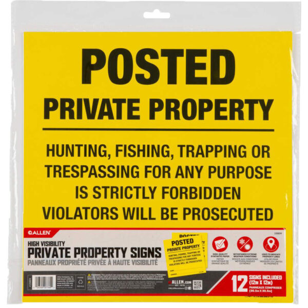 Allen Posted No Trespassing Signs 12 pk. - Image 2