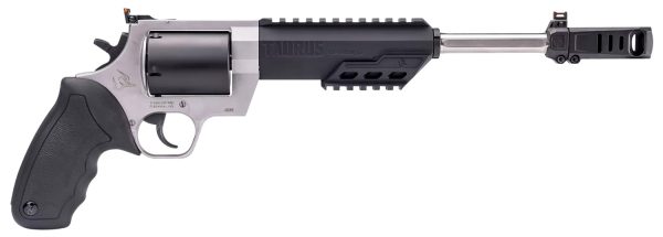 Taurus 2460105RH Raging Hunter  460 S&W Mag 5rd 10.50" Matte Black Oxide Barrel & Cylinder Matte Stainless Steel Frame Black Rubber with Integrated Cushion Insert Grip