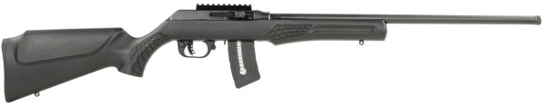 Rossi RS22W2111-TH RS22  Semi-Auto 22 WMR 10+1 21" Threaded Barrel, Black, Fixed Synthetic Stock