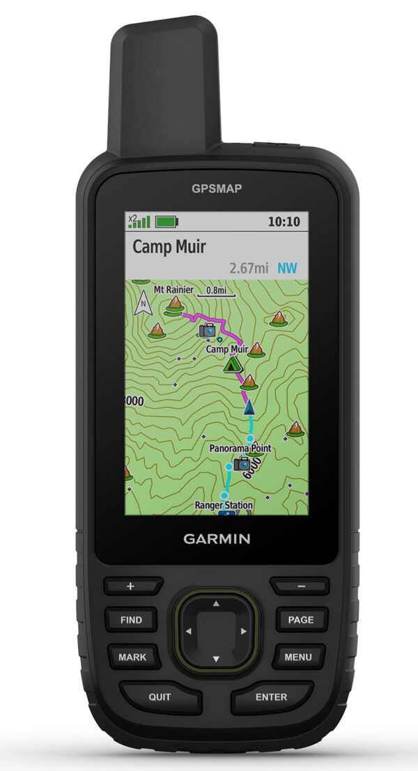 Garmin 0100281300 GPSMAP 67 Maps Up to 32GB/MicroSD Card Memory Black 3" Transflective Colot TFT Display, Compatible w/ Garmin Explore App & Garmin Connect Mobile Features Preloaded Maps