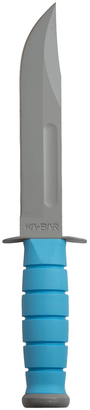Ussf Space-Bar Knife Blue Kraton G Handle, Gray Hard Sheath, Str Edge