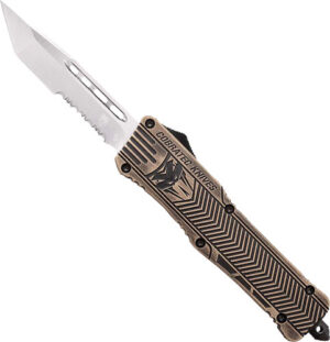 COBRATEC MEDIUM CTK1 OTF - DESERT SAND 3" TANTO SERRATED