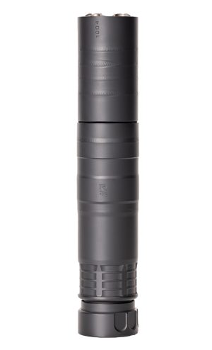 Rugged Suppressors RAD01762 Radiant762  7.62mm 1.50" Diameter, 17-4 Stainless Steel, Black Cerakote Finish, 5/8"-24 tpi