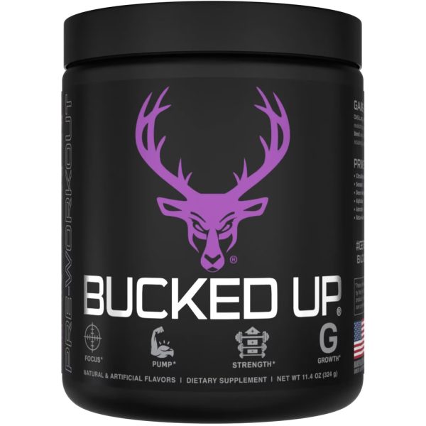 Bucked Up Pre-Workout Grape Gainz 30 Serving Tub - Image 2