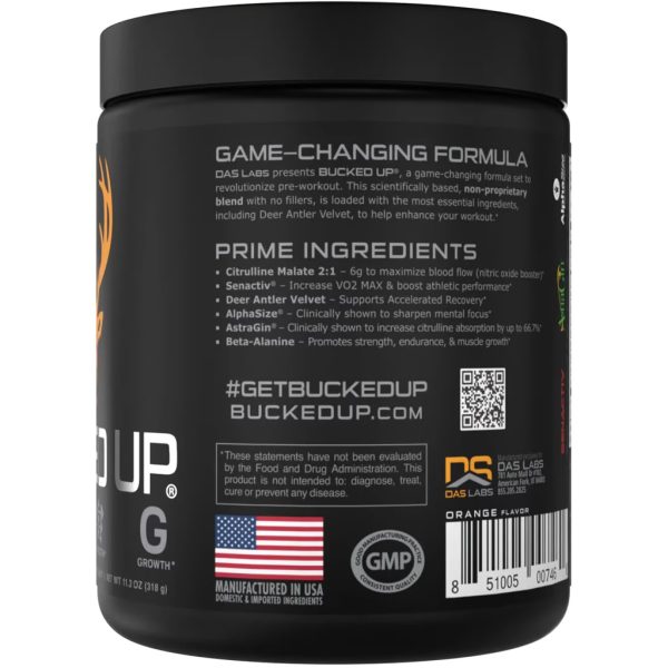Bucked Up Pre-Workout Killa OJ 30 Serving Tub - Image 3