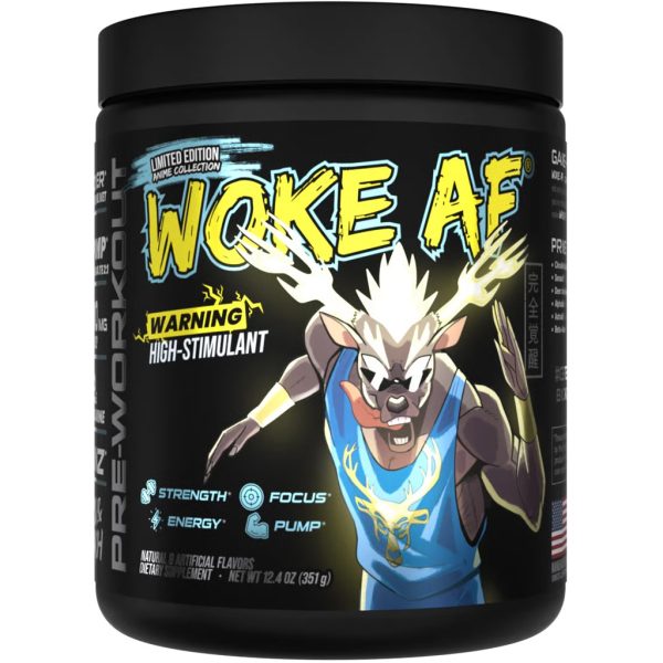 Bucked Up Woke AF Pre-Workout Anime Yuza/Peach 30 Serving Tub - Image 2