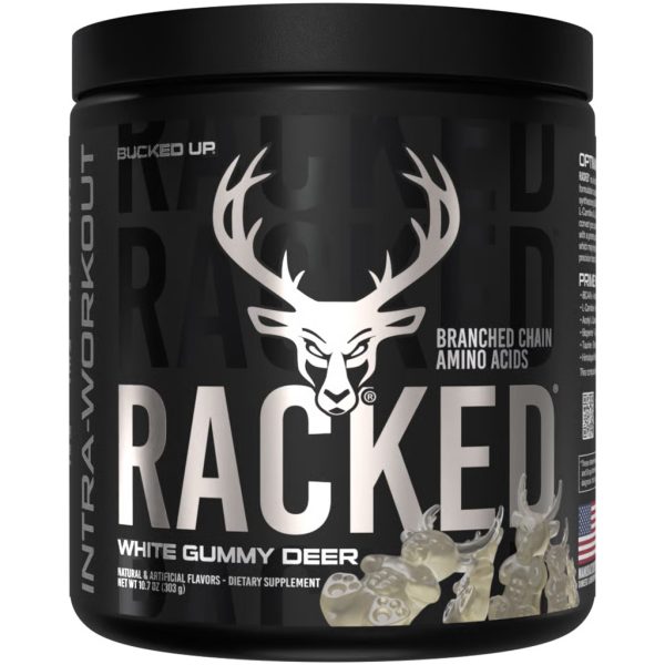 Bucked Up Racked BCAA White Gummy Deer 30 Serving Tub - Image 3