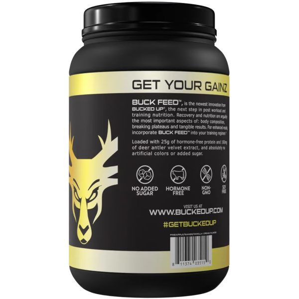 Bucked Up Buck Feed Protein Swole Whipe 30 Serving Tub - Image 2