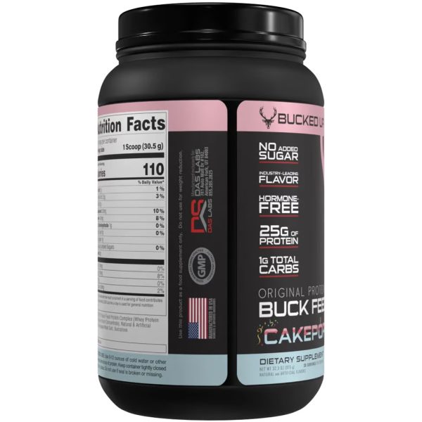 Bucked Up Buck Feed Protein Cake Pop 30 Serving Tub - Image 3