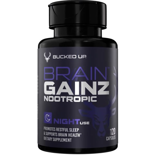 Bucked Up Brain Gainz Day & Night Supplements 240 Total Capsules - Image 3