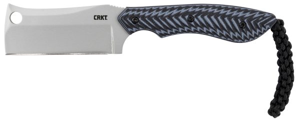 CRKT 2398 S.P.E.C.  2.44" Fixed Cleaver Plain Bead Blasted 8Cr13MoV SS Blade/Black Textured G10 Handle Includes Lanyard