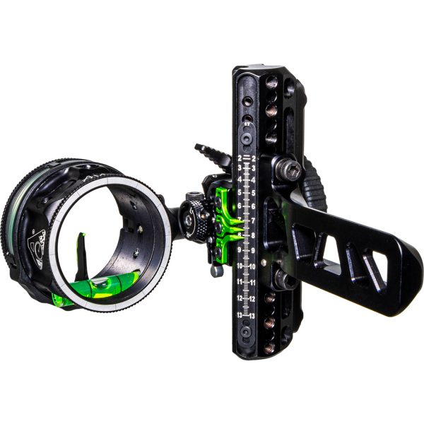 Axcel Driver Plus Slider Sight w/AVX-41 Scope  Stealth BH Bridge-Lock .019 Green Fiber 1 Pin RH - Image 2