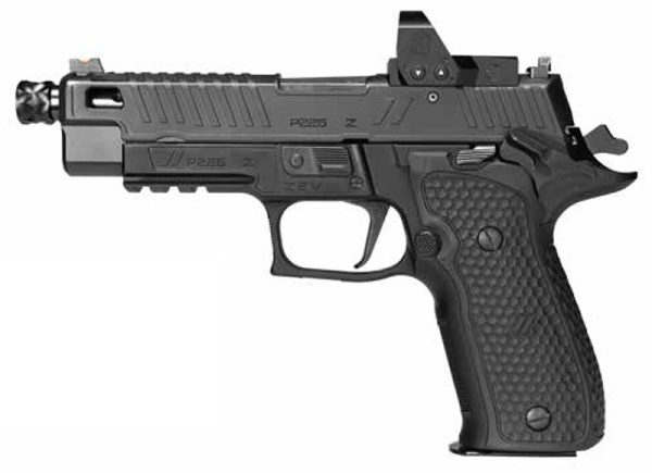 P226 Zev 9MM 4.9" Blk Romeo 1 FO 15rd