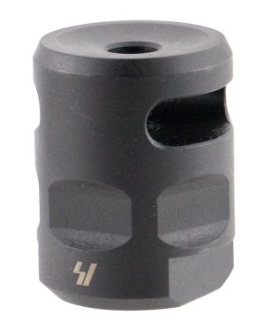 Strike Industries WHCOMP556 WarHog Comp  Black Steel with 1/2"-28 tpi Threads, 1.27" OAL & 0.26" Diameter for 223 Rem, 5.56x45mm NATO AR-Platform