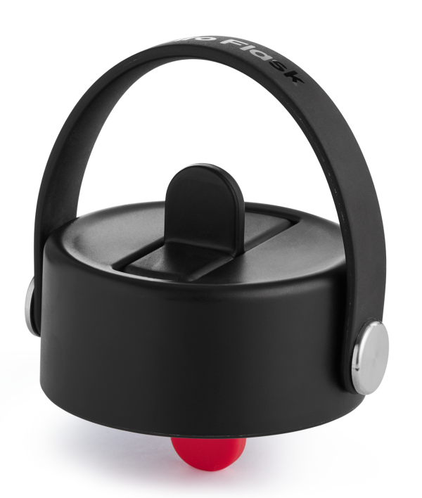 Wide Mouth Flex Straw Cap - Black
