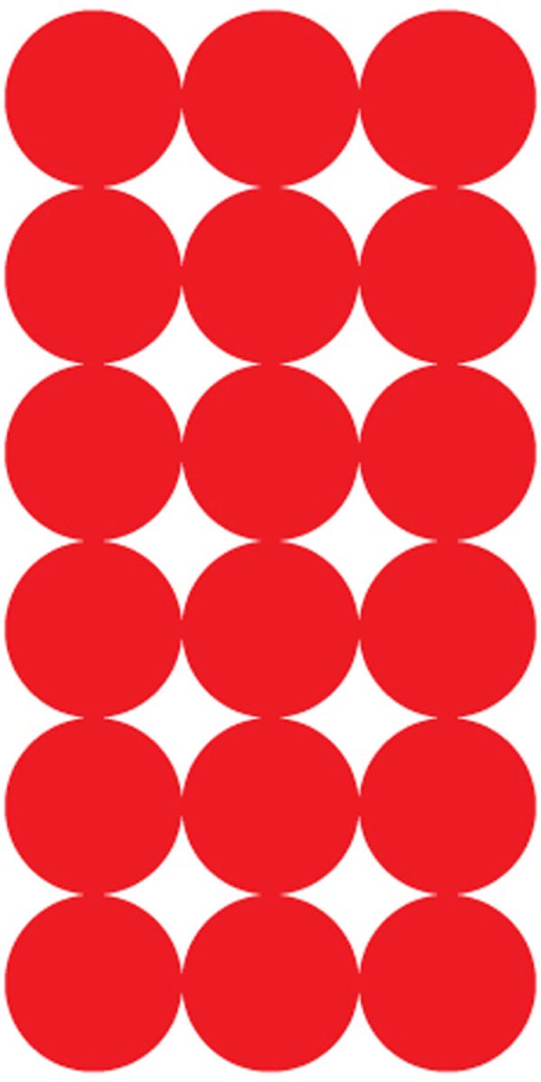 Pro-Shot P432M SplatterShot Repair Pasters Red 1" Self-Adhesive 432 Pasters