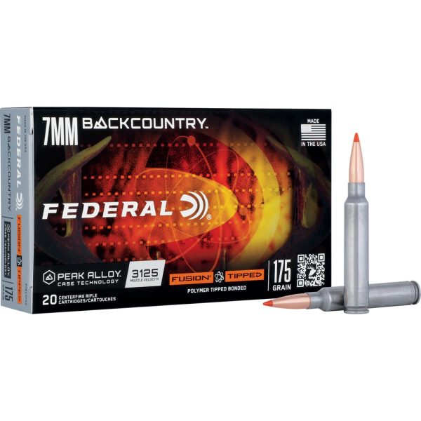 Federal Fusion Rifle Ammo 7mm Backcountry 175 gr. Fusion Tipped 20 rd.