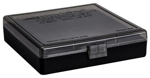 Berry's 92199 Ammo Box  40S&W/45ACP Smoke/Black Polypropylene 100rd
