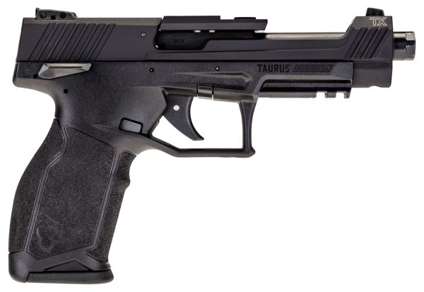 Taurus 1TX22C151 TX22 Competition 22 LR 16+1 5.25" Overall Black Steel/Threaded Barrel, Hard Coat Anodized Aluminum/Optic Cut/Serrated Slide & Polymer Frame w/Picatinny Rail w/Polymer Grips