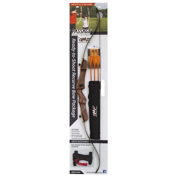 October Mountain Passage Recurve Bow Package 54 in. 20 lbs. LH - Image 2