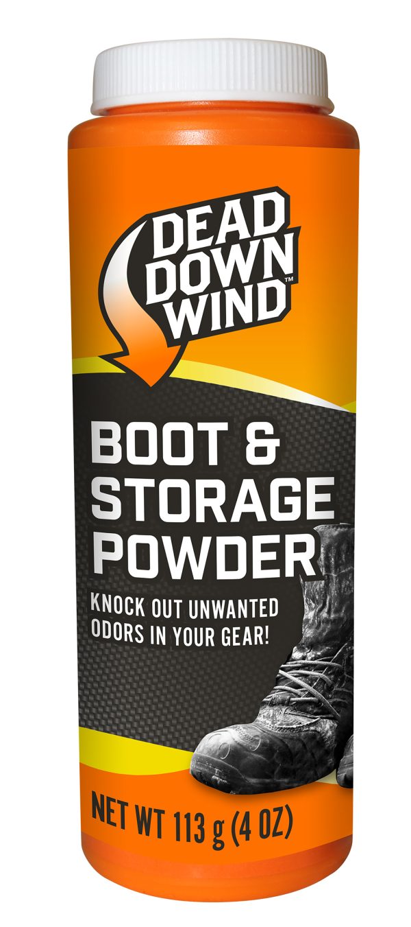 Dead Down Wind 1215N Boot Powder  Odor Eliminator Unscented Scent Cornstarch/Talc 4 oz