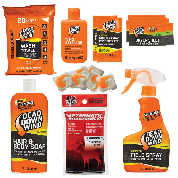 Dead Down Wind 208118 Super Slam Premium Kit  Odor Eliminator Unscented Scent 25 Piece