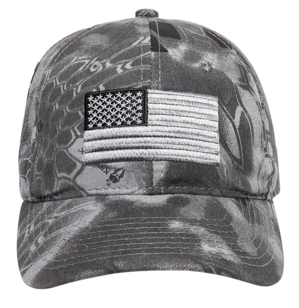 Outdoor Cap 120159-3-3 USA Flag  Kryptek Raid Hook & Loop OSFA Unstructured
