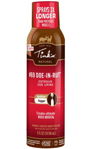Tinks W5500 #69 Doe-In-Rut Estrous Fogger Deer Attractant Doe In Estrus Scent 5 oz Aerosol