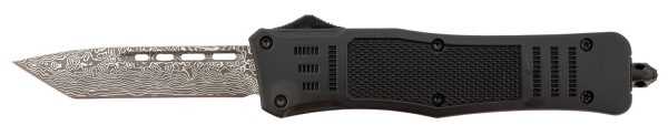 Steel River Knives T618BDT Spartan  Medium 3.25" Tanto Plain Black/Silver 440C SS Blade/ 4.50" Black Aluminum Zinc Alloy Handle