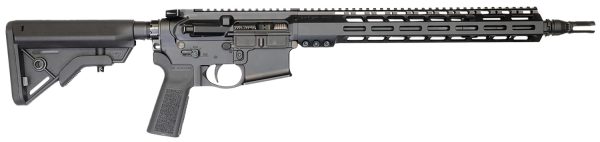 Sons Of Liberty Gun Works BROADSWORD896MAX16 Broadsword  6mm MAX Black Hardcoat Anodize Picatinny Rail Receiver, M-LOK Handguard, B5 Bravo Black Synthetic Stock