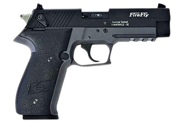 GSG GERG2213TFFSA FireFly  22 WMR 13+1 4.90" Black Threaded Barrel, Aluminum Serrated Slide, Smoke Gray Aluminum Frame w/Picatinny Rail, Textured Grip