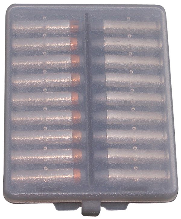 MTM Case-Gard W184441 Ammo Wallet  Handgun 44 Mag 18rd Clear Smoke Polymer