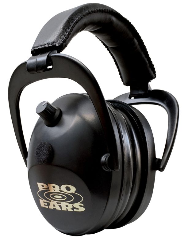 Pro Ears PEG2SMB Gold II 26 Electronic Muff 26 dB Over the Head Black/Gold Adult 1 Pair