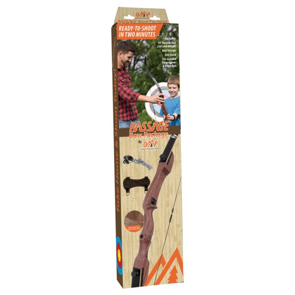 October Mountain Passage Recurve Bow Package 54 in. 20 lbs. RH No Arrows or Quiver - Image 2