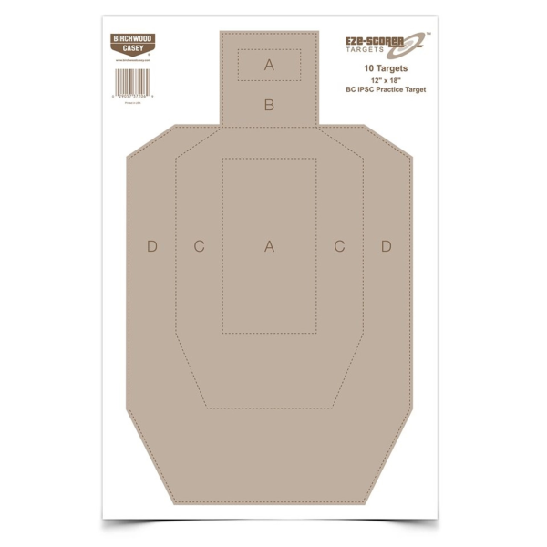 Eze-Scorer 12 x 18 BC IPSC Practice Target