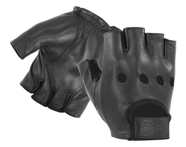 Half-Finger Leather Driving Gloves