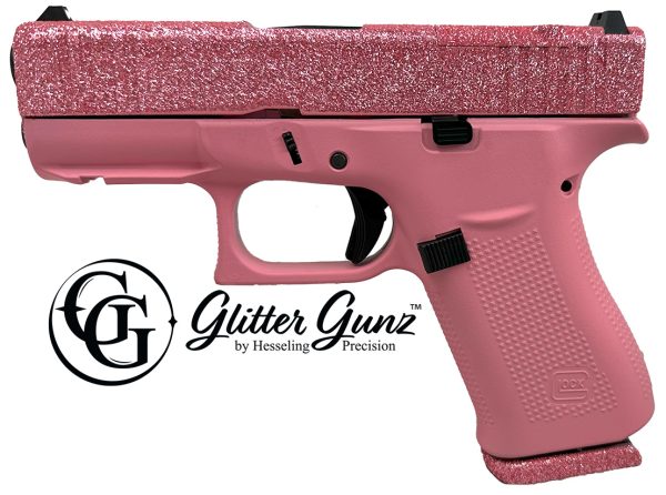 GLOCK 43X MOS 9MM 3.41 GLITTER GUNZ BUBBLE GUM