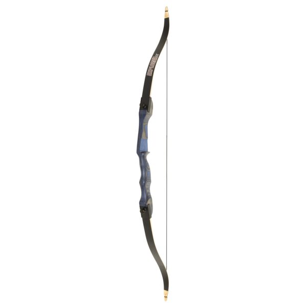 October Mountain Explorer CE Recurve Bow Blue 54 in. 28 lbs. LH