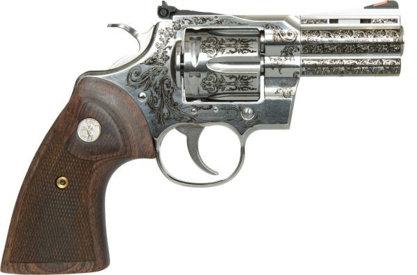 Colt Python Revolver 357 Mag 3 in Engraved Stainless 6 rd - Image 2