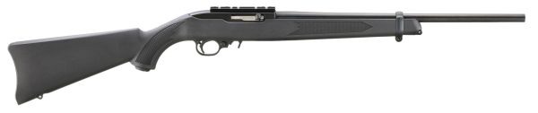 RUG 10/22 22LR BLK SYN 18.5 NO SIGHTS 10RD