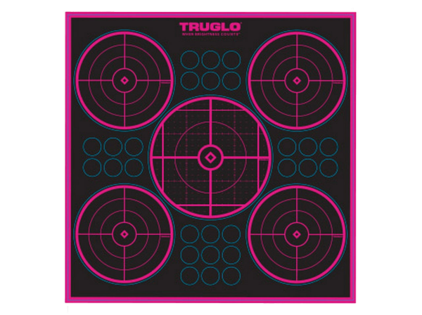 Target Pink 5-Bull 12'' x 12'' - 6 Pack