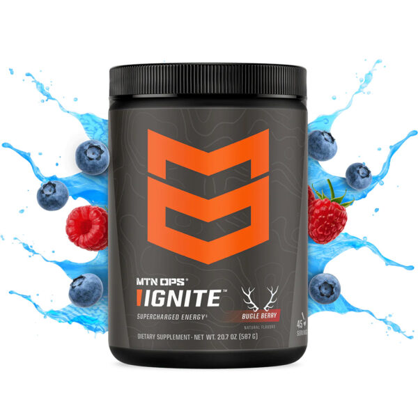 MTN Ops Ignite Bugle Berry 21oz Tub (45 Scoops) - Image 3