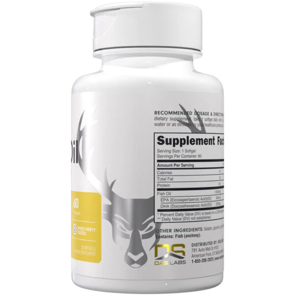 Bucked Up Fish Oil Supplement 60 Capsules - Image 2