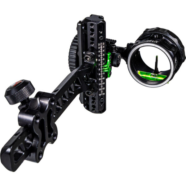 Axcel Driver Plus Slider Sight w/AVX-41 Scope Stealth BH .010 Green Fiber Single Pin LH - Image 2